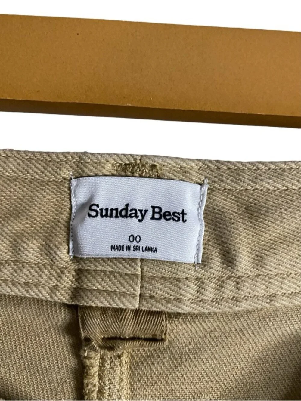Aritzia x Sunday Best Women's Khaki/Tan Utility Straight Fit Cargo Pants